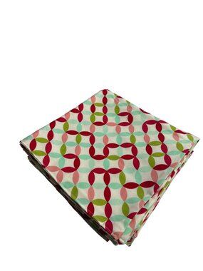 Multicolor Geometric Cotton Dinner Napkins Set Of 5 Reusable Cloth Table Linens